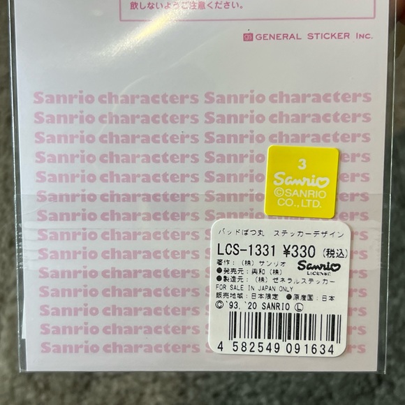Bad Badtz-Maru Sunglasses Vinyl Sticker Small Sheet Japan Official Sanrio Kawaii - Picture 6 of 6